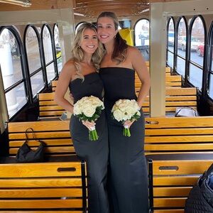 Amsale Black Maxi Dress